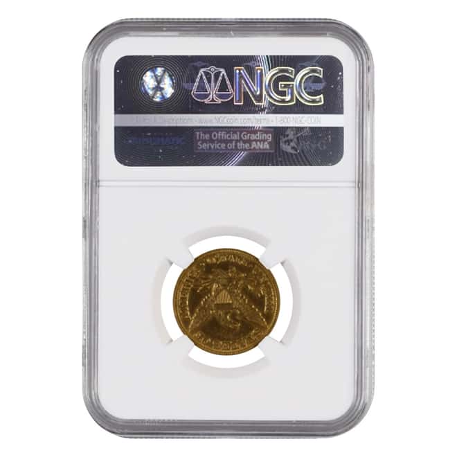 1854 C $5 Liberty Head Half Eagle Gold Coin NGC AU Details