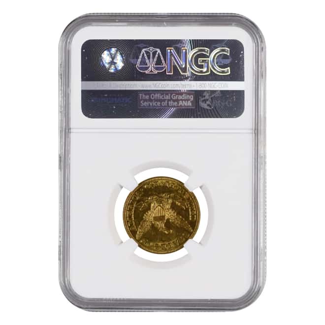 1845 $5 Liberty Head Half Eagle Gold Coin NGC MS 61