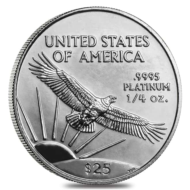 2001 1/4 oz $25 Platinum American Eagle Coin BU