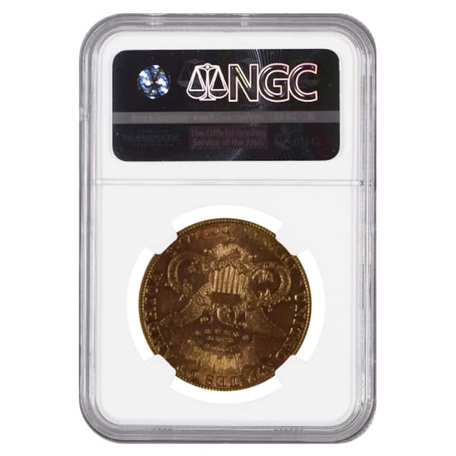 1882 CC $20 Liberty Head Double Eagle Gold Coin NGC AU Details