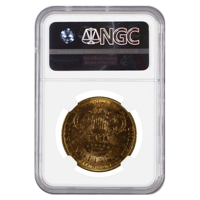 1878 S $20 Liberty Head Double Eagle Gold Coin NGC MS 60