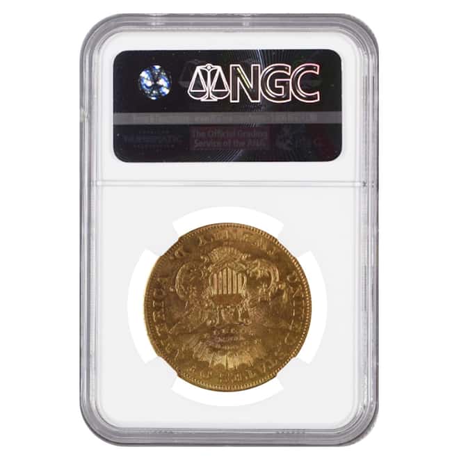 1874 CC $20 Liberty Head Double Eagle Gold Coin NGC AU Details
