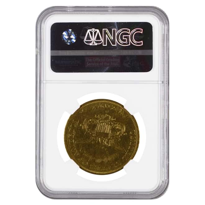 1850 O $20 Liberty Head Double Eagle Gold Coin NGC XF Details