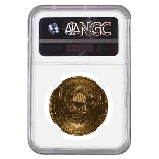 1906 $20 Liberty Head Double Eagle Gold Coin NGC UNC Details