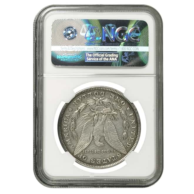 1878 Silver Morgan Dollar 8 Tailfeathers NGC Genuine FYOI