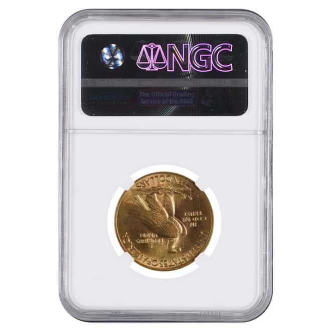 1914 $10 Indian Head Gold Eagle Coin NGC MS 62