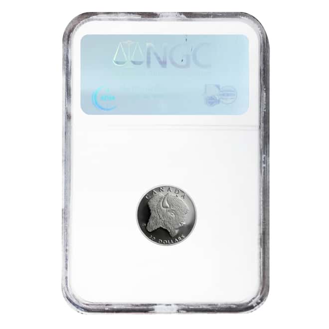 1997 1/10 oz $30 Canada Proof Platinum Wood Bison NGC PF 69 UCAM