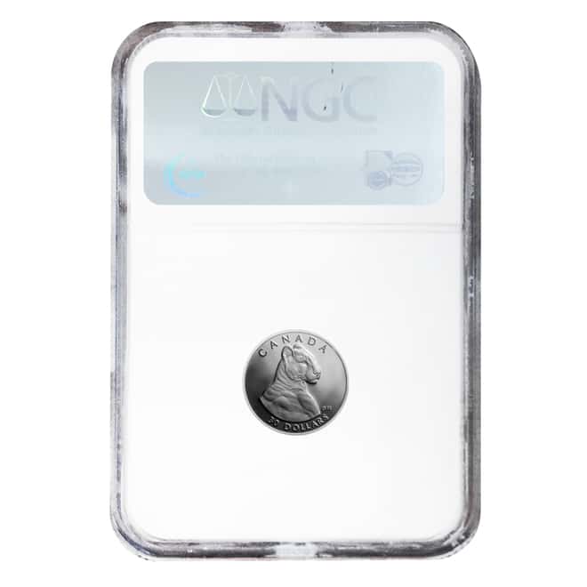 1992 1/10 oz $30 Canada Proof Platinum Cougar NGC PF 69 UCAM