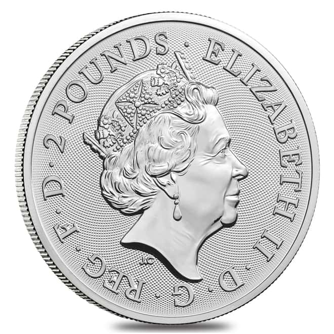 2018 Great Britain 1 oz Silver Year of the Dog Coin .999 Fine BU