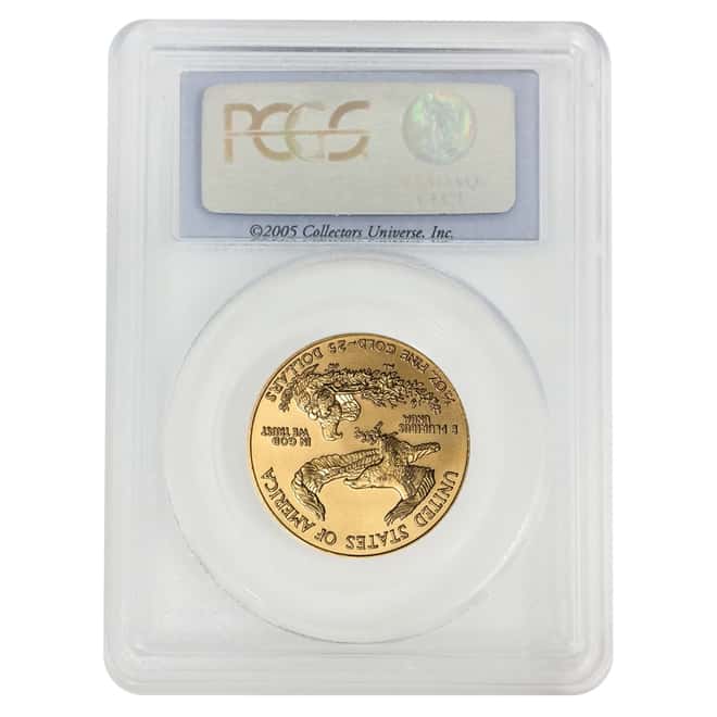 2005 1/2 oz $25 Gold American Eagle PCGS MS 69 First Strike