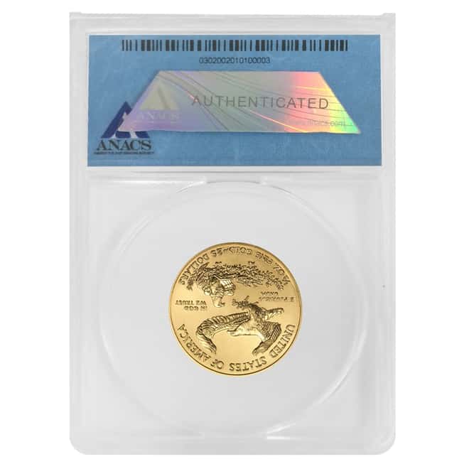 2016 1/2 oz $25 Gold American Eagle ANACS MS 70