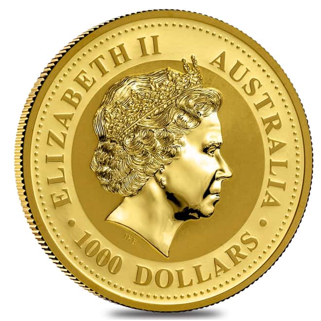 2007 10 oz $1000 Gold Lunar Year of The Pig Australia Perth Mint Series I BU (In Cap)