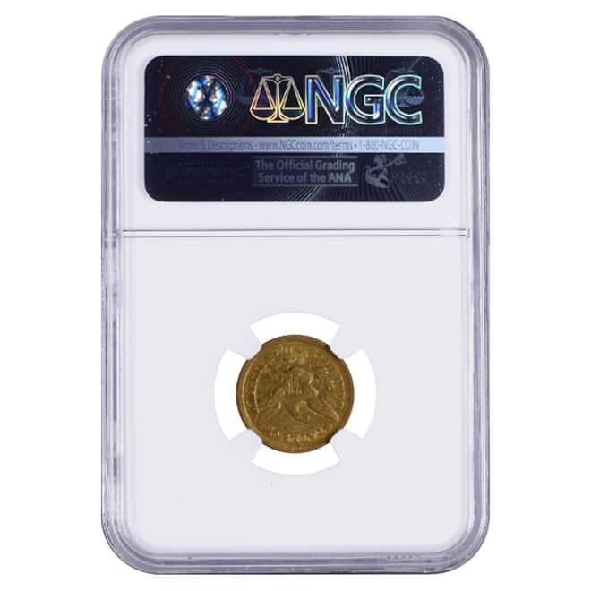 1842 O $2.5 Liberty Head Quarter Eagle Gold Coin NGC VF Details