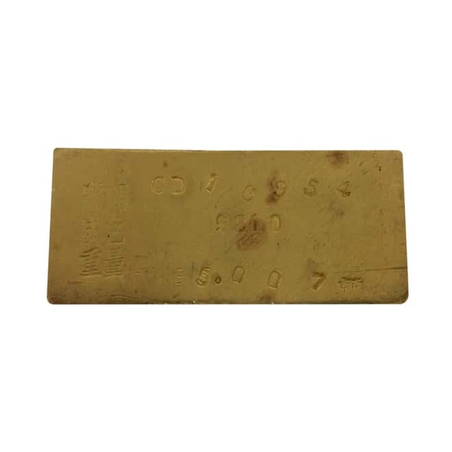 1945 China Republic Central Mint 5 Tael Gold Bar .991 Fine Gold