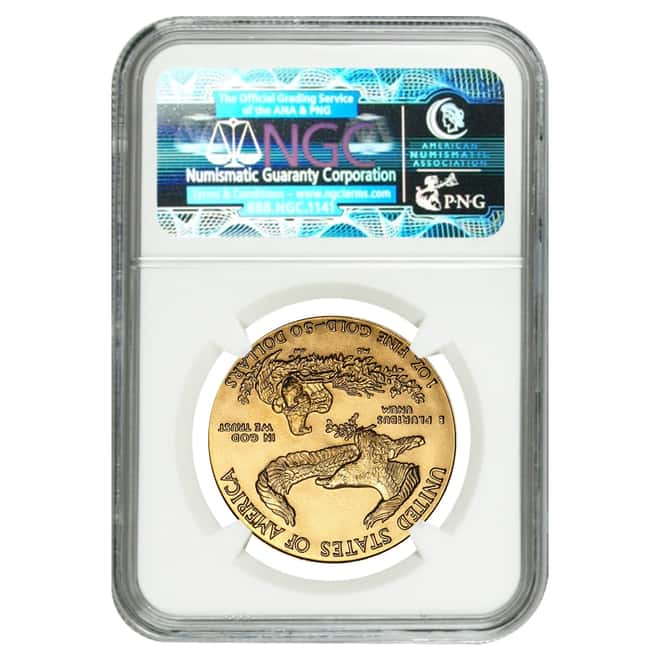 1986 1 oz $50 Gold American Eagle NGC MS 69 (MCMLXXXVI)