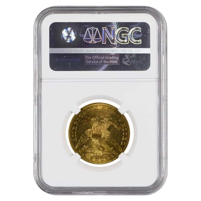 1899 O $10 Liberty Head Gold Eagle Coin NGC MS 61