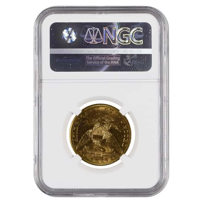 1897 O $10 Liberty Head Gold Eagle Coin NGC AU Details