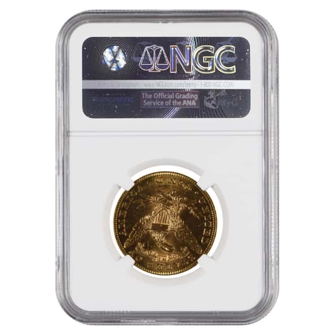 1893 S $10 Liberty Head Gold Eagle Coin NGC MS 61