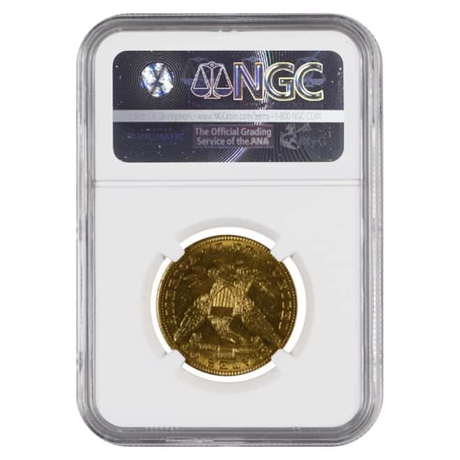 1892 O $10 Liberty Head Gold Eagle Coin NGC MS 61