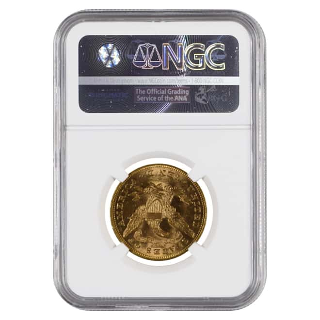 1878 $10 Liberty Head Gold Eagle Coin NGC AU 58