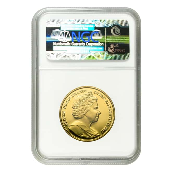 2013 1 oz Gold B.V. Islands $125 John F. Kennedy Proof NGC PF 69 UCAM Ultra High Relief Coin (w/Box & COA)