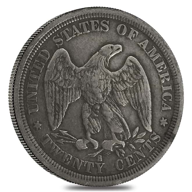 1875 S Silver Twenty Cent Piece Fine