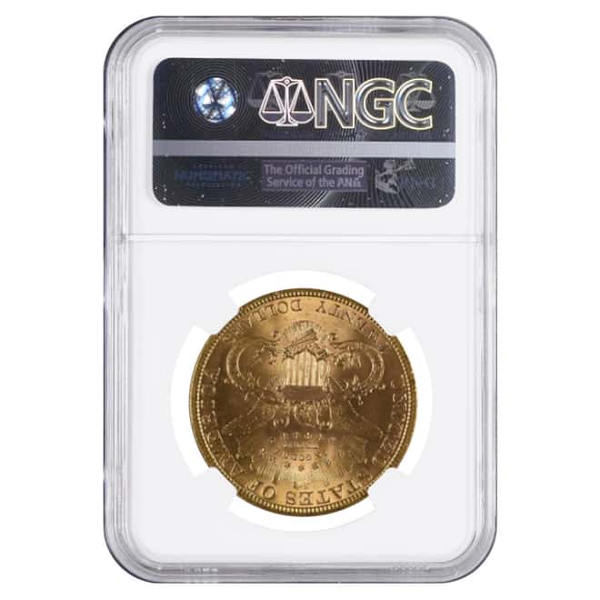 1899 $20 Liberty Head Double Eagle Gold Coin NGC MS 63