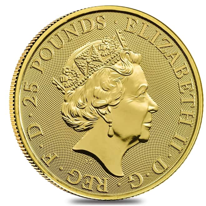 2018 Great Britain 1/4 oz Gold Queen's Beast (Unicorn of Scotland) Coin .9999 Fine BU