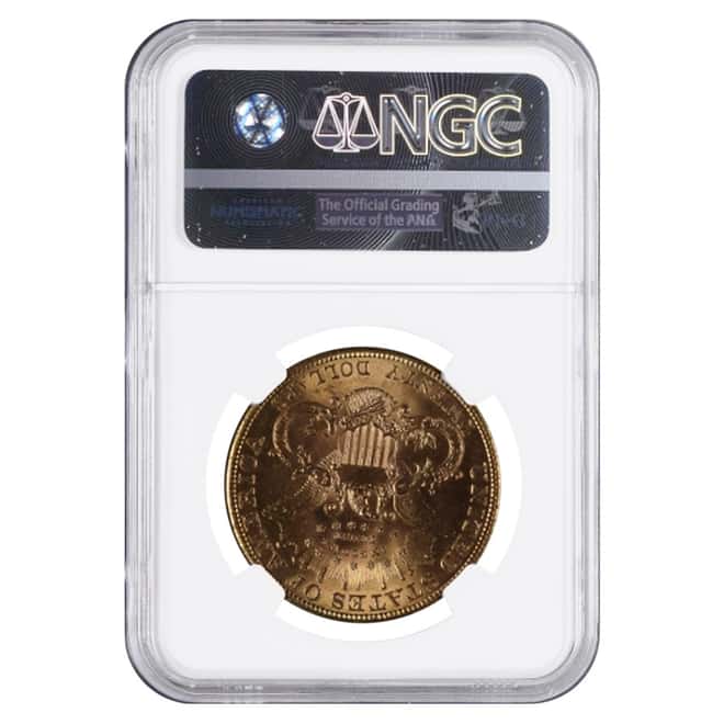1901 $20 Liberty Head Double Eagle Gold Coin NGC MS 61