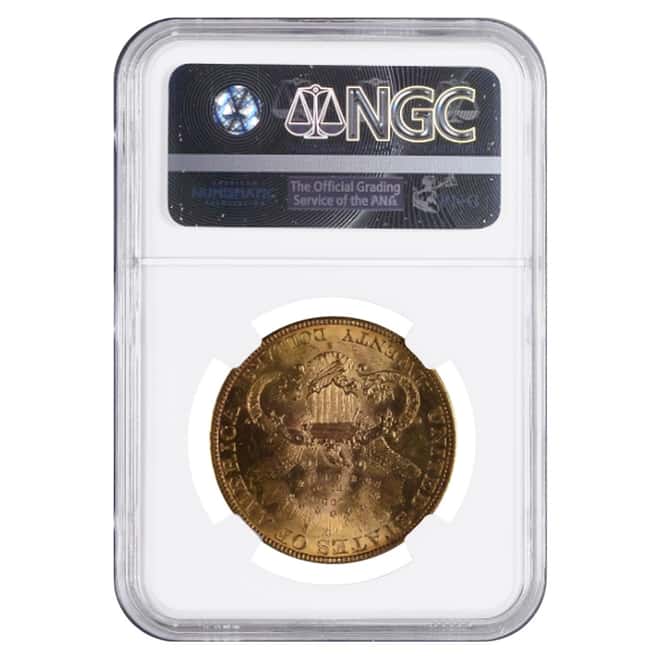1894 S $20 Liberty Head Double Eagle Gold Coin NGC MS 61