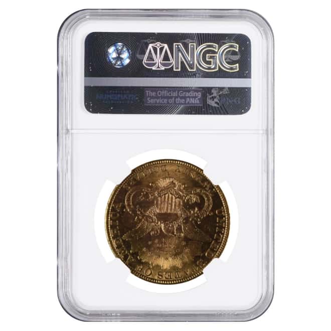 1892 S $20 Liberty Head Double Eagle Gold Coin NGC MS 61