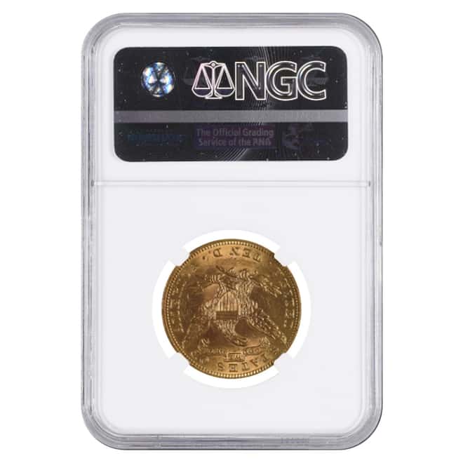 1906 $10 Liberty Head Gold Eagle Coin NGC MS 61