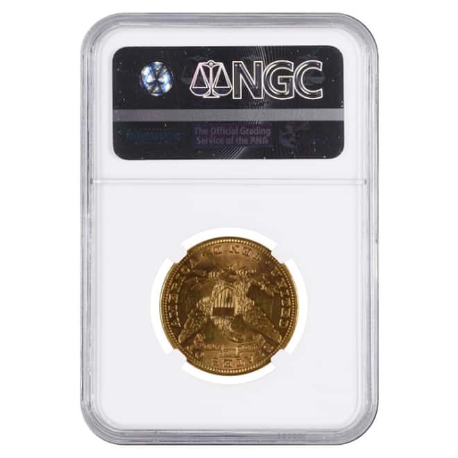 1907 S $10 Liberty Head Gold Eagle Coin NGC MS 60