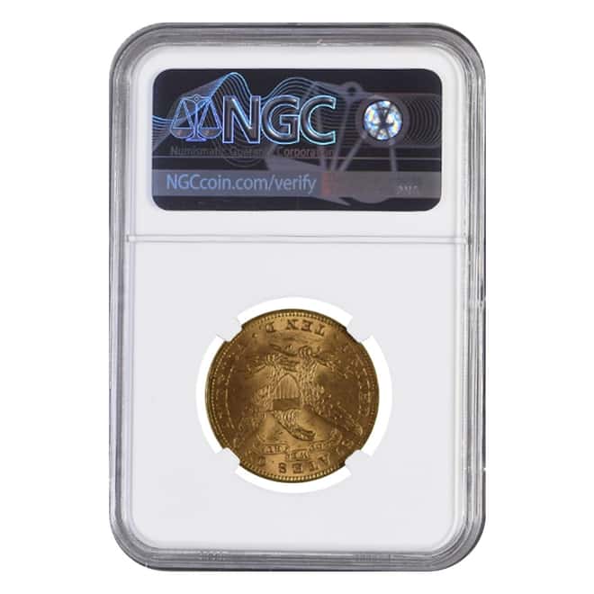 1893 $10 Liberty Head Gold Eagle Coin NGC MS 64