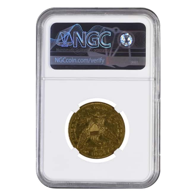 1880 O $10 Liberty Head Gold Eagle Coin NGC AU Details