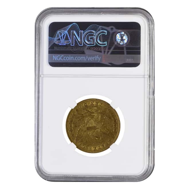 1847 O $10 Liberty Head Gold Eagle Coin NGC AU 53 