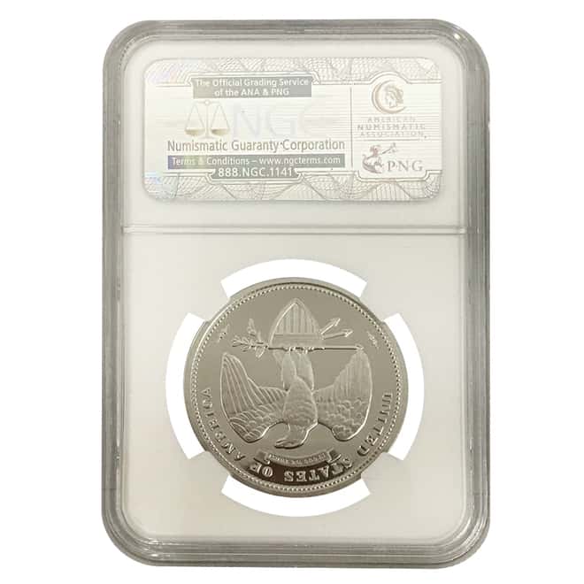 2014 1 oz Platinum George T. Morgan $100 Union Private Issue NGC UCAM Gem Proof Coin (w/COA)