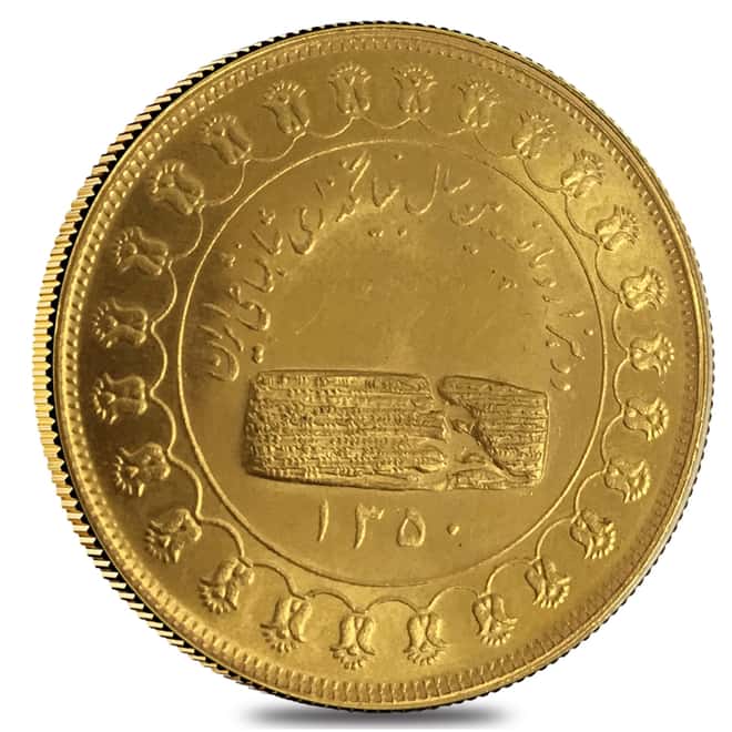 1971 38.1 gram Gold Commemorative Medal 2500th Anniversary of The Persian Empire