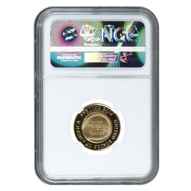 1997 W Gold $5 Proof Commemorative Jackie Robinson NGC PF 69 UCAM