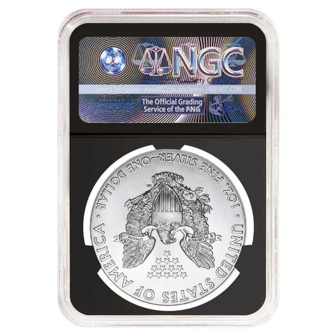 2018 1 oz Silver American Eagle $1 Coin NGC MS 69 First Day of Issue (Retro)