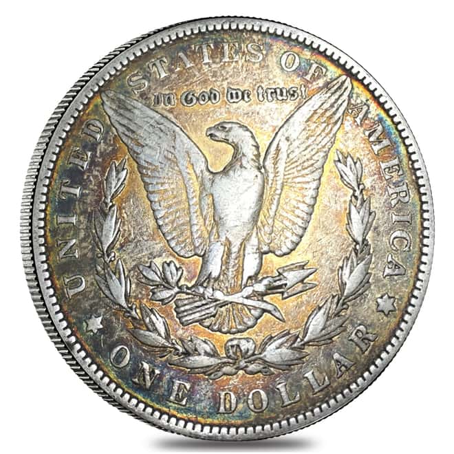 1883 Silver Morgan Dollar Fine Toned