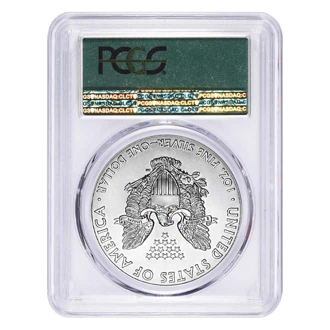 2018 1 oz Silver American Eagle $1 Coin PCGS MS 70 First Strike (Doily)