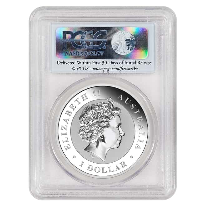 2018 1 oz Silver Australian Kookaburra Perth Mint PCGS MS 70 First Strike