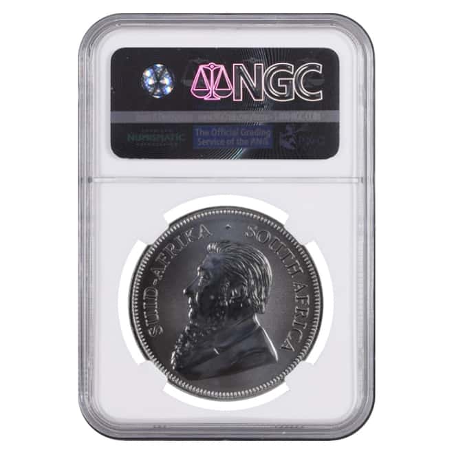 2017 South Africa 1 oz Silver Krugerrand NGC SP 68 - 50th Annv. Privy