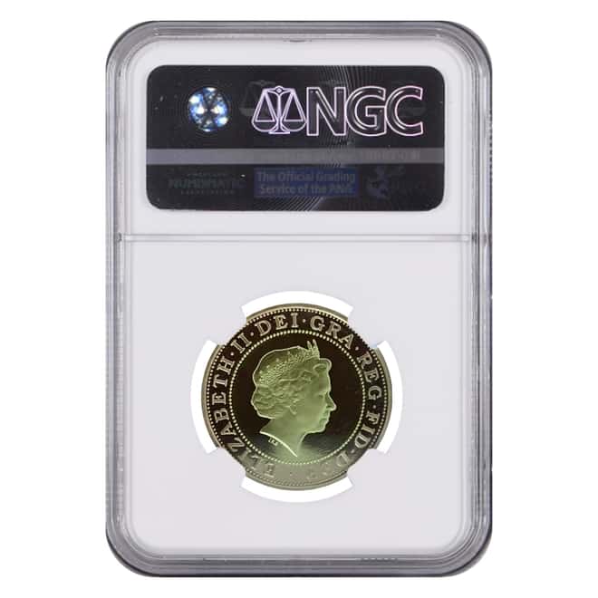 2001 Great Britain Proof Gold 2 Pounds Marconi Transatlantic Radio NGC PF 69 UCAM