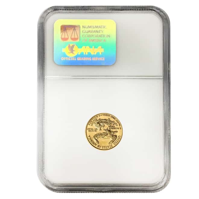 1993 1/10 oz $5 Gold American Eagle NGC MS 69