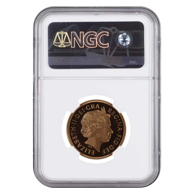 2002 Great Britain Proof Gold 2 Pound Sovereign Golden Jubilee NGC PF 70 UCAM
