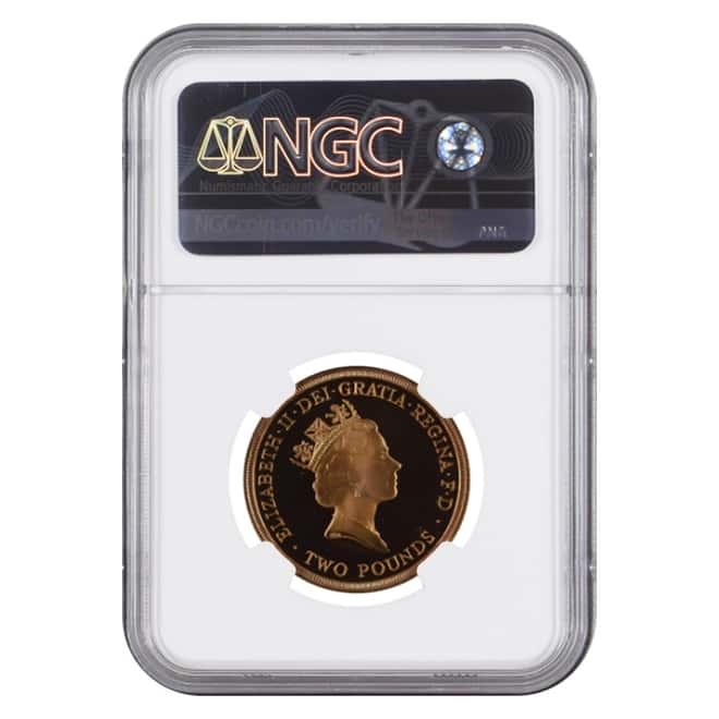 1995 Great Britain Proof Gold 2 Pounds United Nations NGC PF 69 UCAM