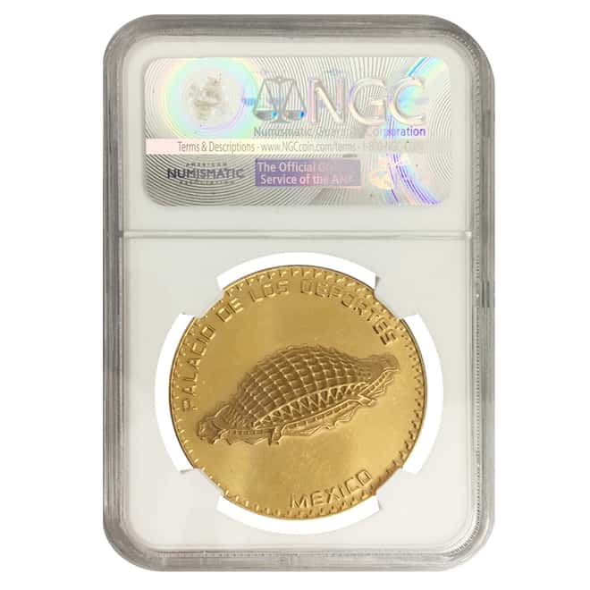 1968 Mexico Olympics Gold Medal AGW 1.2057 oz NGC UNC Details