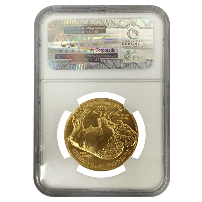 2009 1 oz $50 Gold American Buffalo NGC MS 70 Early Releases